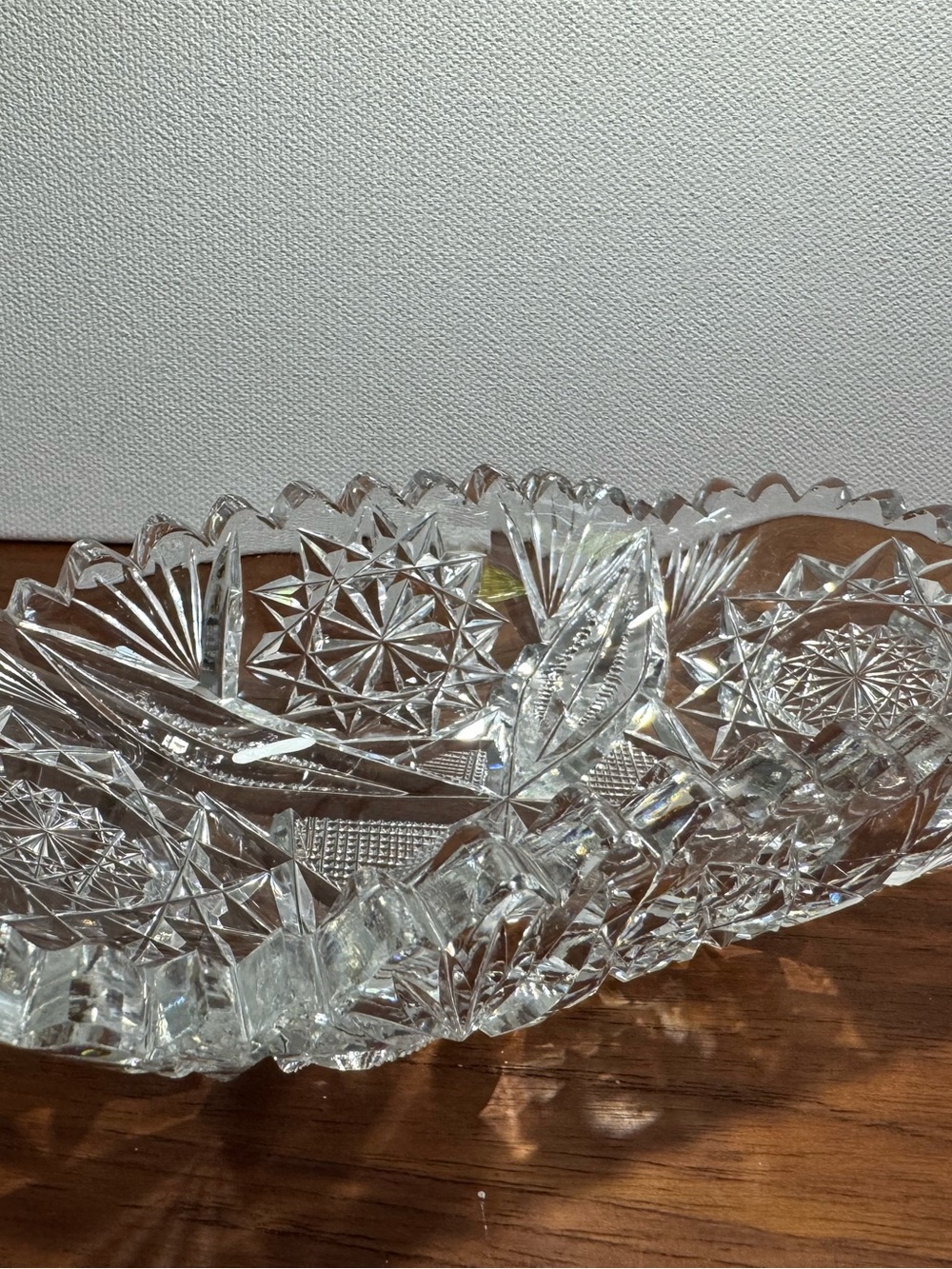 American Brilliant Period cut glass bowl.